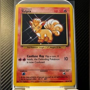 1999 POKÉMON TCG VULPIX #68/102 BASE SET COMMON BASIC TRADING CARD TCG VINTAGE